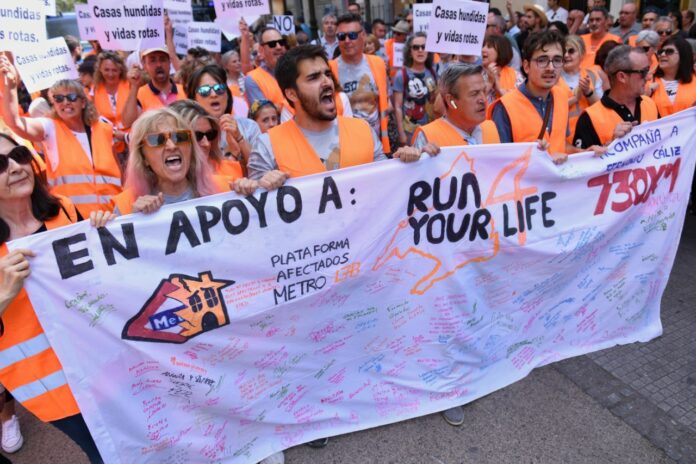 Plataforma de Afectados por la línea 7B de Metro: «Ayuso está obligando a las familias a acudir a los tribunales para obtener una indemnización justa»