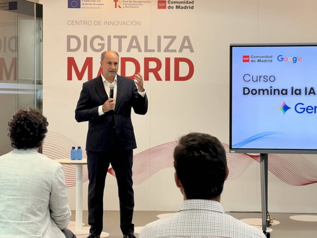 La Comunidad de Madrid formará a los madrileños en Gemini, la Inteligencia Artificial de Google