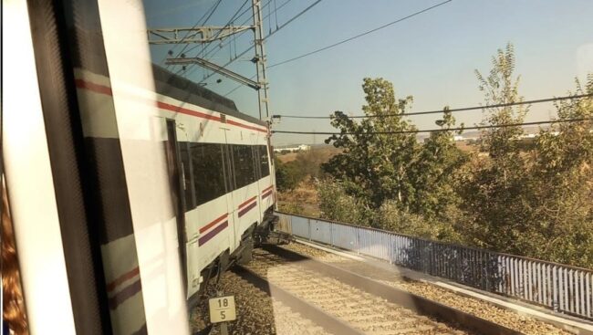 Descarrila un tren en San Fernando de Henares