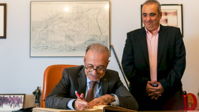 El alcalde de San Fernando de Henares recibe al embajador del Estado de Palestina