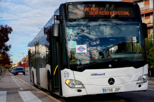 El servicio sustitutivo de autobús dio cobertura a más de 8,8 millones de viajeros durante la suspensión de la Línea 7B de Metro