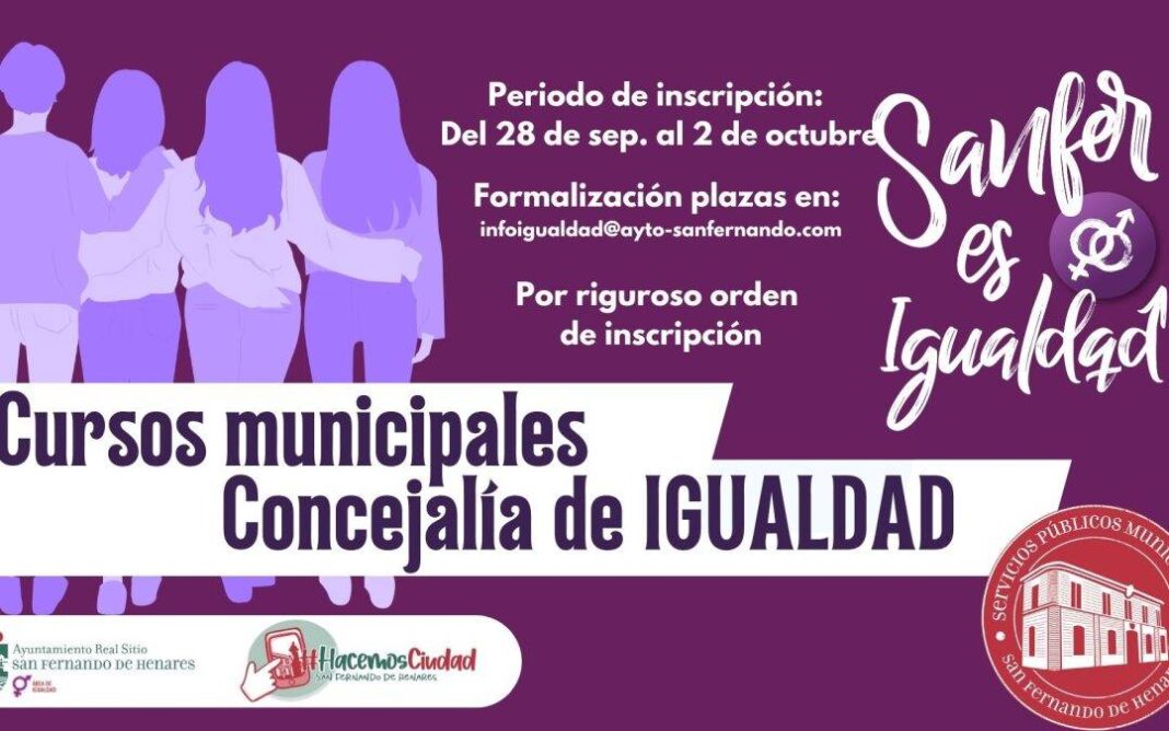 San Fernando de Henares abre la inscripción a sus talleres de Igualdad de octubre a diciembre - imagen 1