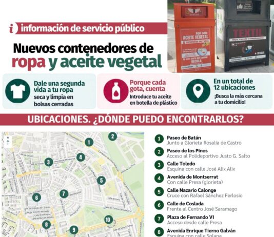 San Fernando instala contenedores para ropa y aceite y amplía la recogida de enseres - imagen 1