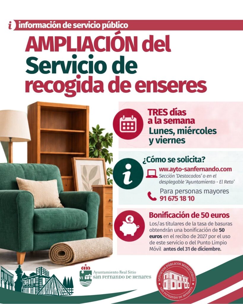 San Fernando instala contenedores para ropa y aceite y amplía la recogida de enseres - imagen 2